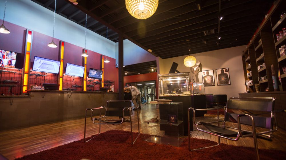 a store inside of a room