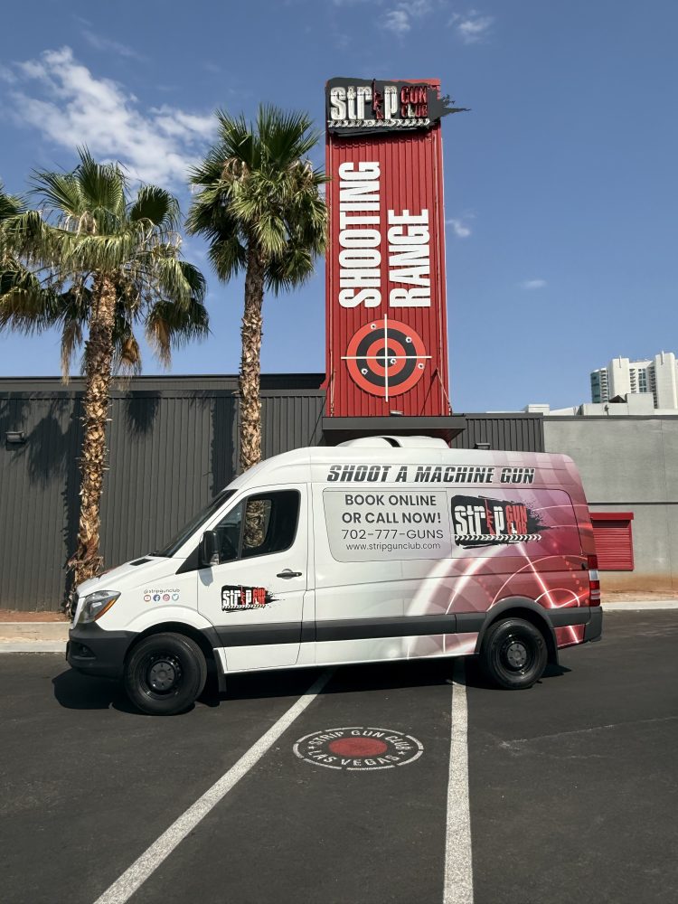a truck is parked in a parking lot